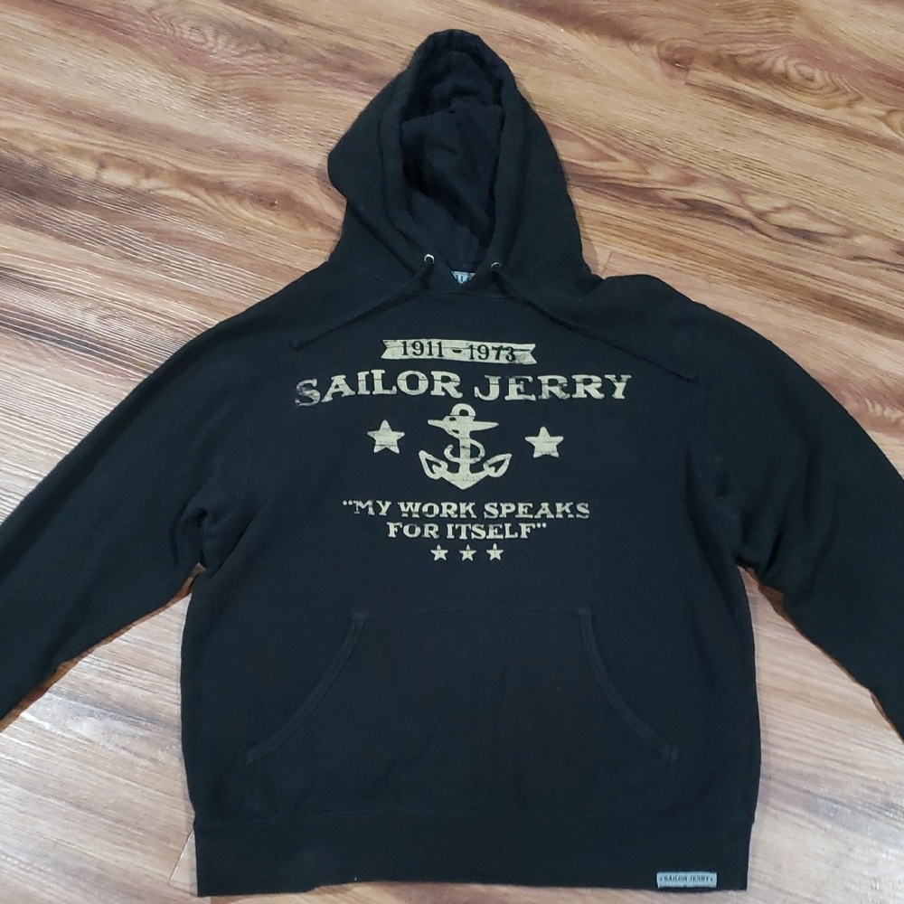 Sailor Jerry Tattoo Style Vintage Size Small Hoodie Sweatshirt